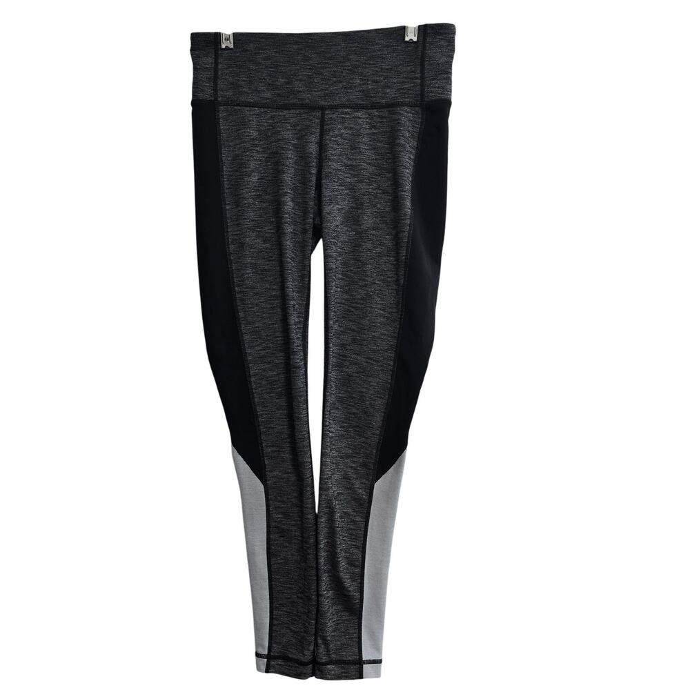 Athleta Revelation Colorblock Heather Gray Leggings Size Small